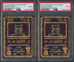 2 Card Lot 2000 Pokemon Game Promo Ancient Mew both PSA 9 Mint w/Swirls - Image 1