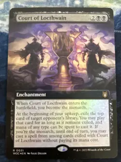 Court of Locthwain (Extended Art) Commander: Wilds of Eldraine Foil NM-M - Image 1