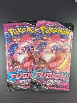 Fusion Strike Booster Packs x2 (Mew) [BRAND NEW & SEALED] Pokemon TCG - Image 1