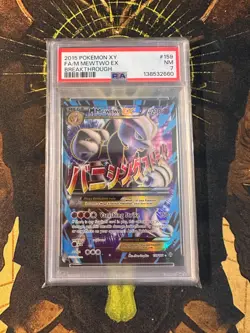 Pokemon M Mewtwo EX 159/162 Breakthrough Full Art PSA 7 - Image 1