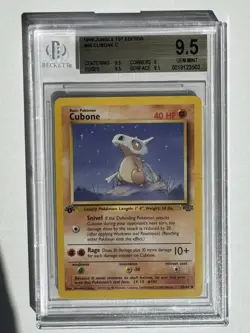 1999 Pokemon Jungle 1st Edition #050 Cubone BGS 9.5 - Image 1