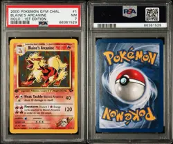 PSA 7 - 1st edition Blaine's Arcanine 1/132 Holo - 2000 Pokemon Gym Challenge - Image 3