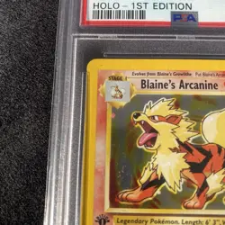 PSA 7 - 1st edition Blaine's Arcanine 1/132 Holo - 2000 Pokemon Gym Challenge - Image 5