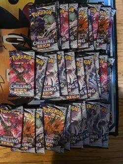 30-Pokemon TCG Chilling Reign Booster Pack Lot 30 !! - Image 1