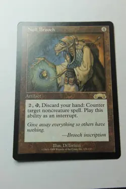 MTG Null Brooch x1- -Exodus-Lightly Played - Image 1