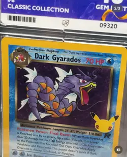 2021 Pokemon SWSH Celebrations Classic Collection 8 Dark Gyarados Holo Ace 10 - Image 2