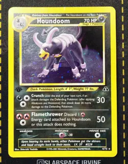 2001 Pokemon NEO DISCOVERY 1ST EDITION HOUNDOOM 4/75 HOLO - Image 1