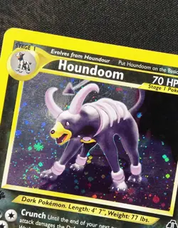 2001 Pokemon NEO DISCOVERY 1ST EDITION HOUNDOOM 4/75 HOLO - Image 3