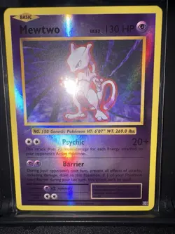 Pokemon XY Evolutions Mewtwo Reverse Holo Card 51/108 - Image 1