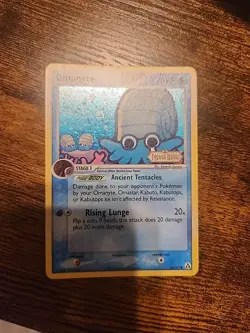 Omanyte 60/92 Legend Maker Stamped Reverse Holo Pokemon Card TCG - Image 1