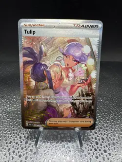 Pokemon TCG Tulip Card 259/182 Paradox Rift Sir Trainer - Image 1