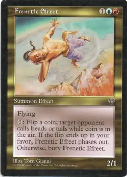 MTG: Mirage: Frenetic Efreet: Lightly Played Condition - Image 1