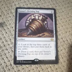 Magic: The Gathering Sensei's Divining Top Artifact Double Masters 2022 Rare Mi… - Image 1
