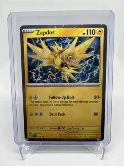 Zapdos SVP 157 Pokemon Scarlet Violet Black Star Promo Cosmo Holo NM - Image 1
