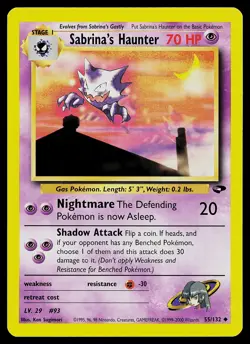 Pokemon Card - Sabrina's Haunter Gym Challenge 55/132 Uncommon - Image 1