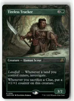 Tireless Tracker (Borderless) Innistrad Remastered Foil NM - Image 1