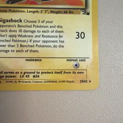 Raichu 29/62 Fossil Rare Non Holo 1999 Vintage Pokemon TCG Unlimited - LP - Image 3