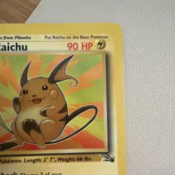 Raichu 29/62 Fossil Rare Non Holo 1999 Vintage Pokemon TCG Unlimited - LP - Image 4
