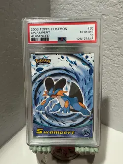 2003 Topps Pokemon Advanced Swampert #80 PSA 10 GEM MINT - Image 1