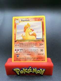 Pokemon TCG Rapidash 44/64 Jungle 1st Edition Pokemon 1999 NM - Image 1