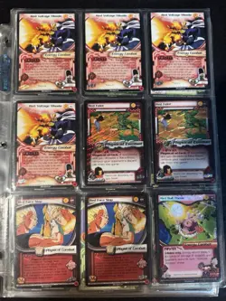 Score Dragon Ball Z CCG Saiyan Saga Red Combat Card Lot Goku Vegeta - Image 1