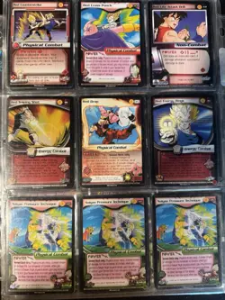 Score Dragon Ball Z CCG Saiyan Saga Red Combat Card Lot Goku Vegeta - Image 2