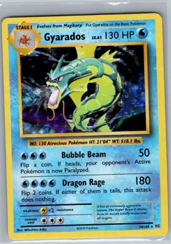 Gyarados 34/108 Holo XY - Evolutions - Pokemon Card - NM - Image 1