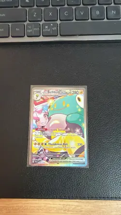 Pokemon TCG Journey Together Iono's Bellibolt EX Card 183/159 NM + Mimikyu - Image 3