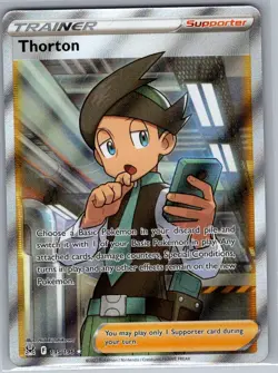 Thorton (Full Art) 195/196 SWSH11: Lost Origin - Pokemon Card - NM - Image 1