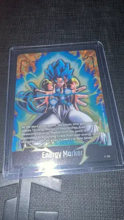 Bandai Dragon Ball Super Card Game Energy Marker SSB Gogeta E-126 2nd Anniv - Image 1
