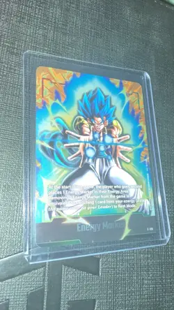 Bandai Dragon Ball Super Card Game Energy Marker SSB Gogeta E-126 2nd Anniv - Image 3