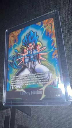 Bandai Dragon Ball Super Card Game Energy Marker SSB Gogeta E-126 2nd Anniv - Image 4