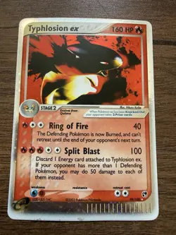 Pokemon Typhlosion EX 99/100 Sandstorm Holo Foil Moderately Played - Image 1