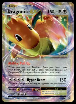 Pokemon TCG XY - Evolutions #72/108 Dragonite EX Holo NM - Image 1