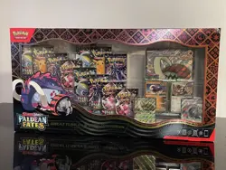 Pokemon Paldean Fates Great Tusk & Iron Treads EX Premium Collection Box Sealed - Image 1