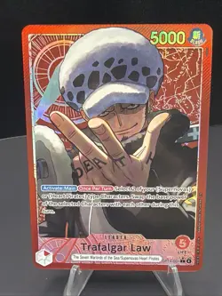 One Piece TCG Trafalgar Law Alt Art L OP14-001 (English) Azure Sea’s 7 OP14 - Image 1