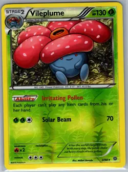 Vileplume 3/98 Reverse Holo XY - Ancient Origins - Pokemon Card - NM - Image 1