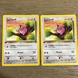 Pokemon Jigglypuff 54/64 Jungle Regular 1st Edition - set of 2 cards - Image 2