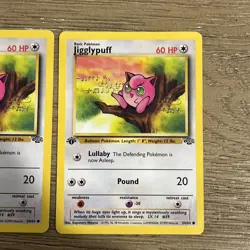 Pokemon Jigglypuff 54/64 Jungle Regular 1st Edition - set of 2 cards - Image 4