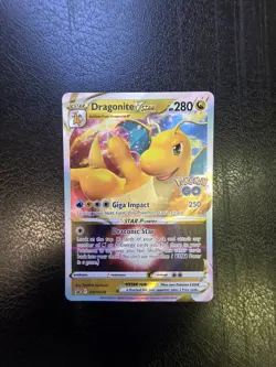 Dragonite Vstar SWSH236 Black Star Promo Pokemon Go Holo Pokemon Card - NM - Image 1