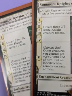 MTG Magic: FINAL FANTASY: Summon: Knights of Round #0036 Mythic - NM - Image 3