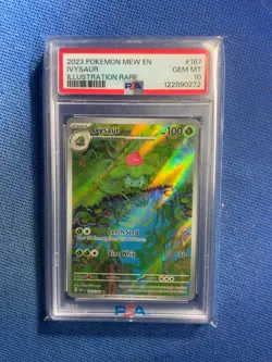 2023 POKEMON MEW EN-151 ILLUSTRATION RARE #167 IVYSAUR PSA 10 - Image 1