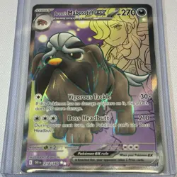 Arven's Mabosstiff EX #235/182 SAR Full Art Pokemon TCG Destined Rivals NM - Image 1