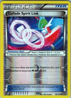 Gallade Spirit Link 83/108 Uncommon - Pokemon XY Roaring Skies - Reverse Holo NM - Image 1