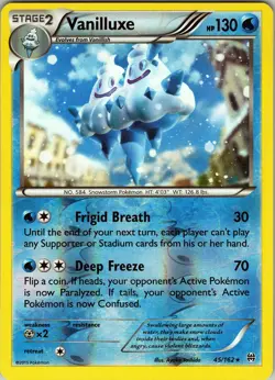Vanilluxe 45/162 Rare - Pokemon TCG XY: BREAKthrough - Reverse Holo (LP) - Image 1