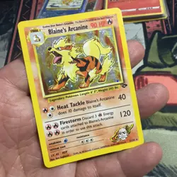 Pokemon Blaine's Arcanine Holo Rare Gym Challenge 1/132 - Image 1