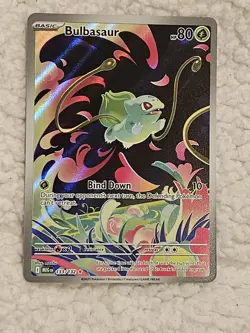 Pokemon Bulbasaur 133/132 Me01 Mega Evolution Illustration Rare Holo Stamped - Image 1