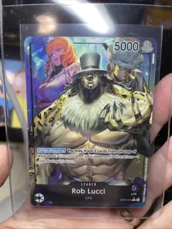 One Piece TCG OP07-079 Rob Lucci L Alternate Art 500 Years In the Future ENGLISH - Image 2
