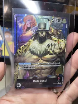 One Piece TCG OP07-079 Rob Lucci L Alternate Art 500 Years In the Future ENGLISH - Image 5
