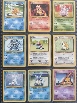 Complete Non Holo Base Set 17-102 WOTC Pokemon card collection 1999 Vintage - Image 5